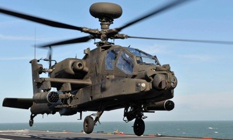 US military helicopters deployed in counter-IS campaign - ảnh 1